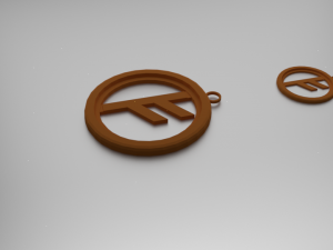 fehu pendant 3D प्रिंट मॉडल