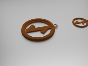 eiwaz pendant Modelo de Impressão 3D