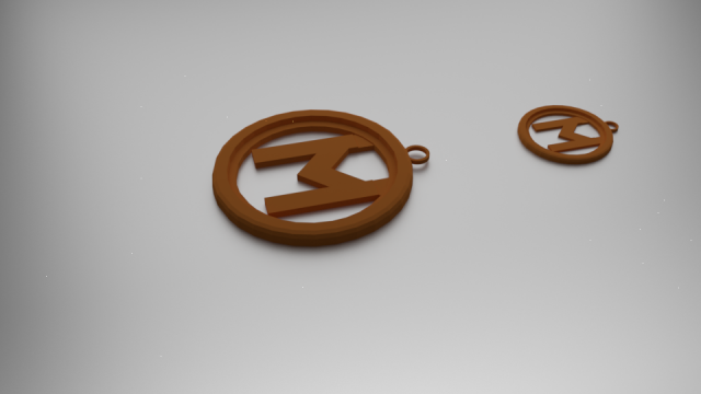ehwaz pendant 3D 프린트 모델 .c4d .max .obj .3ds .fbx .stl .blend 