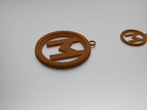 ehwaz pendant 3D प्रिंट मॉडल