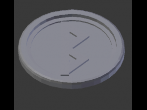 berkanan coaster Modello di stampa 3D