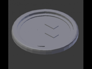 ansuz coaster 3D-printmodel