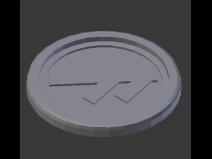 ansuz coaster 3D-printmodel