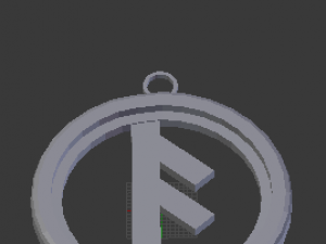 ansuz pendant 3Dプリントモデル