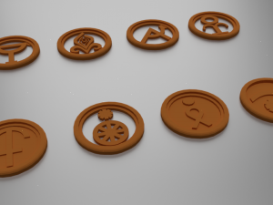 26 greek mythology coasters 3D प्रिंट मॉडल