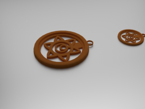 svadhisthana sacral chakra pendant 3D प्रिंट मॉडल