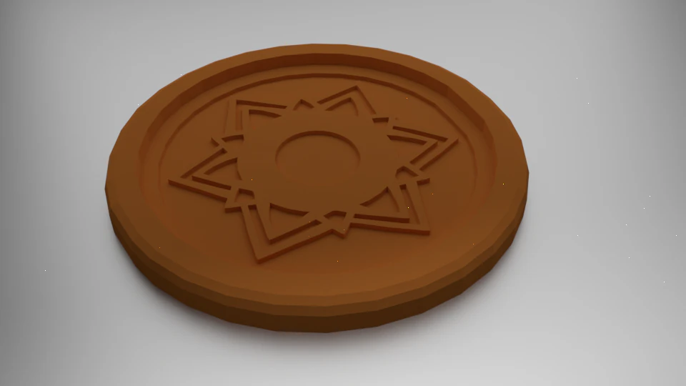 sahasrara crown chakra coaster 3D Print Model .c4d .max .obj .3ds .fbx .stl .blend 