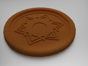 sahasrara crown chakra coaster 3D प्रिंट मॉडल