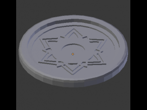 sahasrara crown chakra coaster 3D प्रिंट मॉडल