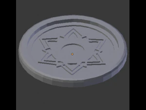 sahasrara crown chakra coaster 3D Print Model