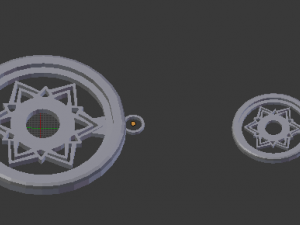 sahasrara crown chakra pendant Modèles 3D en vedette