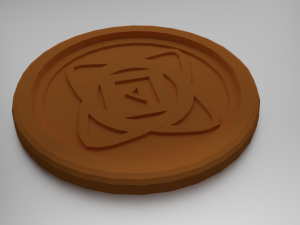 muladhara root chakra coaster Modèles 3D en vedette