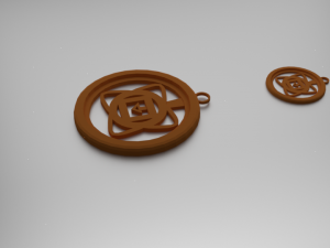 muladhara root chakra pendant 3D प्रिंट मॉडल