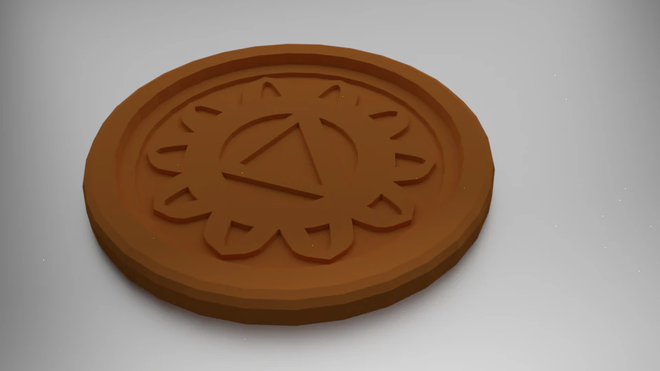 manipura solar plexus chakra coaster 3D Print Model .c4d .max .obj .3ds .fbx .stl .blend 