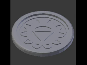 manipura solar plexus chakra coaster 3D Print Model