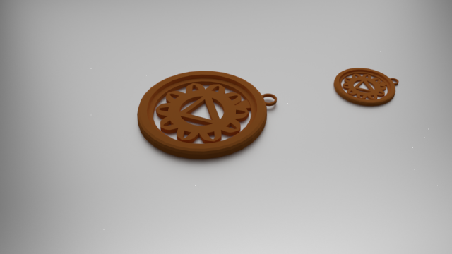 manipura solar plexus chakra pendant 3D प्रिंट मॉडल .c4d .max .obj .3ds .fbx .stl .blend 