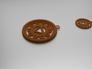 manipura solar plexus chakra pendant Modèles 3D en vedette