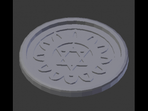 anahata heart chakra coaster 3D 打印模型