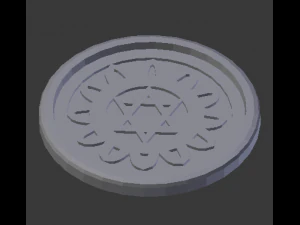 anahata heart chakra coaster 3D Print Model