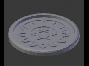 anahata heart chakra coaster 3D 打印模型