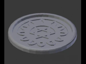 anahata heart chakra coaster 3D Print Model