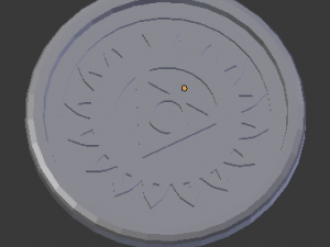 vishuddha throat chakra coaster 3D 打印模型