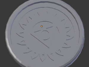 vishuddha throat chakra coaster 3D 打印模型