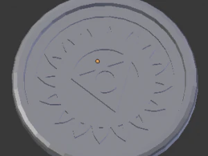 vishuddha throat chakra coaster 3D Print Model