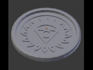 vishuddha throat chakra coaster 3D 打印模型