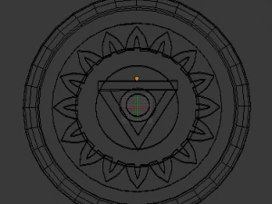 vishuddha throat chakra coaster 3D Print Model