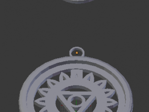 vishuddha throat chakra pendant 3D Baskı Modeli