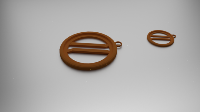 parallels pendant 3Dプリントモデル .c4d .max .obj .3ds .fbx .stl .blend 