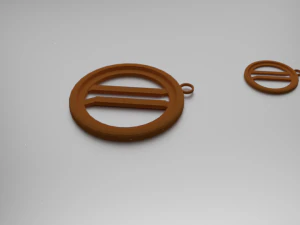 平行吊坠 3D 打印模型