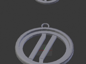 parallels pendant 3Dプリントモデル