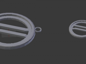 parallels pendant 3Dプリントモデル