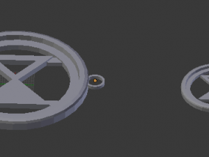 新手吊坠 3D 打印模型