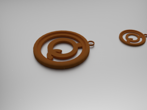 quintiles pendant 3D प्रिंट मॉडल