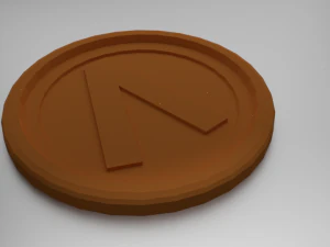 半方形杯垫 3D 打印模型