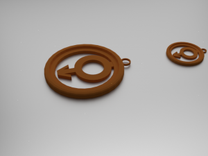 eris pendant Modelo de Impressão 3D