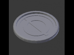 transpluto coaster 3Dプリントモデル