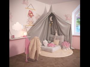 baby room Modelo 3D