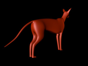 forest dog model 3D 모델