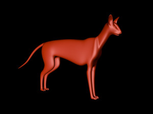 forest dog model 3D 모델