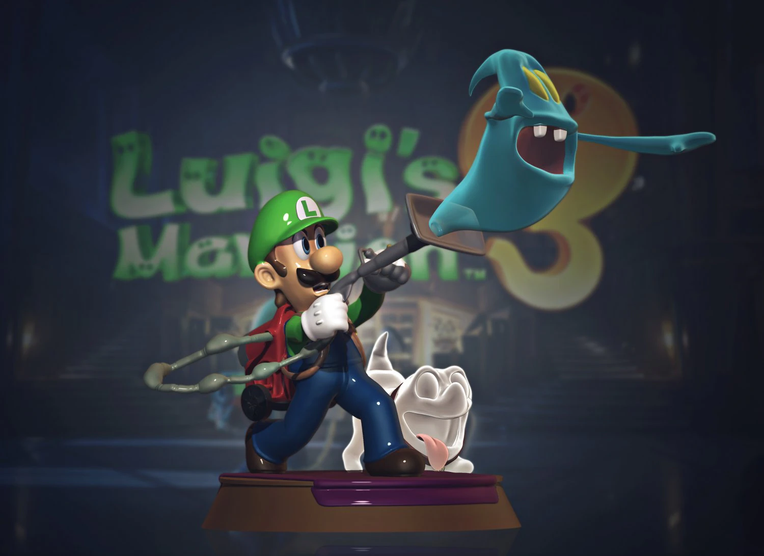 luigis mansion 3D Print Model .c4d .max .obj .3ds .fbx .stl .blend 