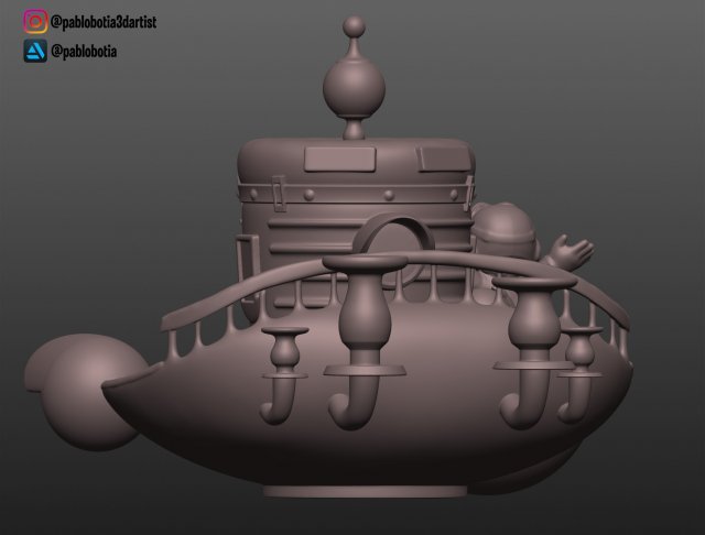 Free STL file Super Mario Odyssey - Ship 🚢・3D print model to download・Cults