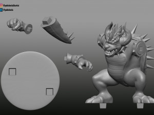 giga bowser 3D Print Model