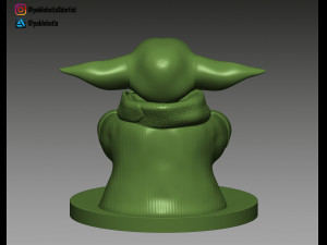 baby yoda coaster Modello di stampa 3D