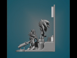 sonic bookend Modello di stampa 3D