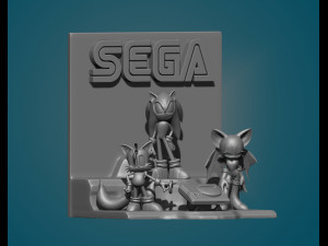 sonic bookend Modello di stampa 3D