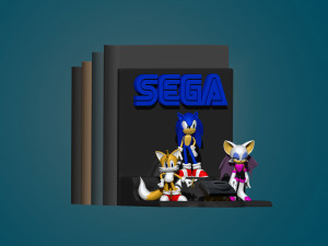 sonic bookend Modello di stampa 3D